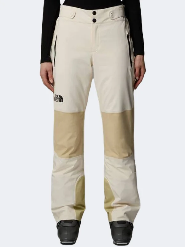 women's tailored trousers -women's satin blouses -The North Face Lenado Women Skiing Pant White Dune