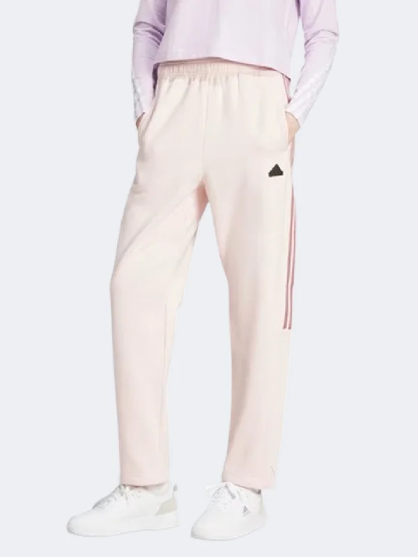 bell-bottom pants for women -sexy tops for women -Adidas Tiro 3 Stripes Fleece Women sportswear Pant Sandy Pink