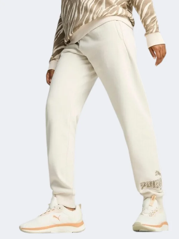 women's stretchable trousers -floral chiffon blouses for women -Puma Essential Plus Animal Women Lifestyle Pant Alpine Snow