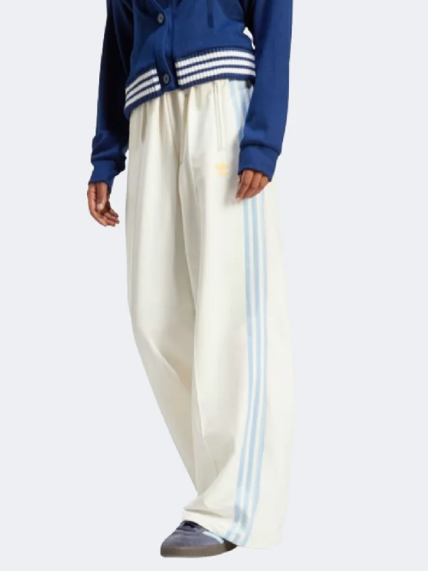 summer pants for women -chiffon blouses for women -Adidas Loose Women Original Pant Off White/Blue