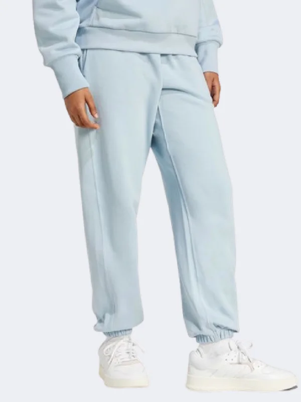 leather leggings for women -unique tops for women -Adidas All Szn French Terry Women Sportswear Pant Wonder Blue