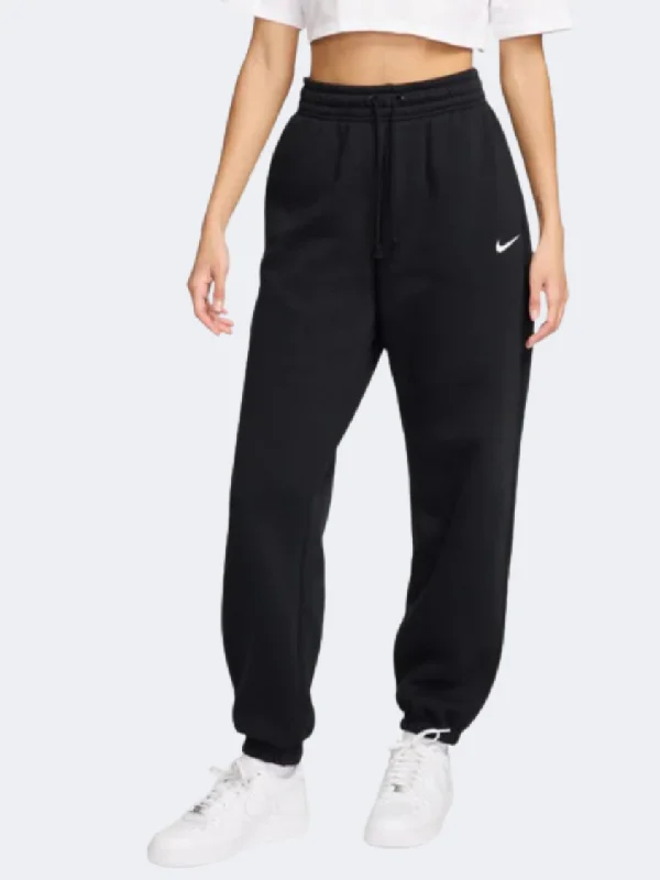 holiday pants for women -soft knitted blouses for women -Nike Sportswear Phoenix Hr Women Lifestyle Pant Black/Sail