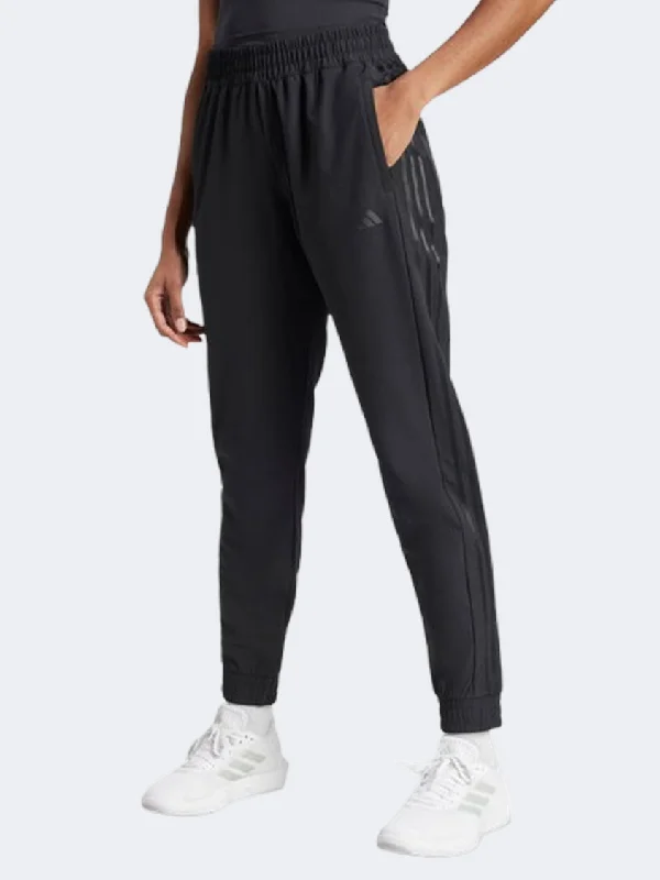 classic fit trousers for women -sheer tops for women -Adidas Pacer All Gym 3 Stripes Women Training Pant Black