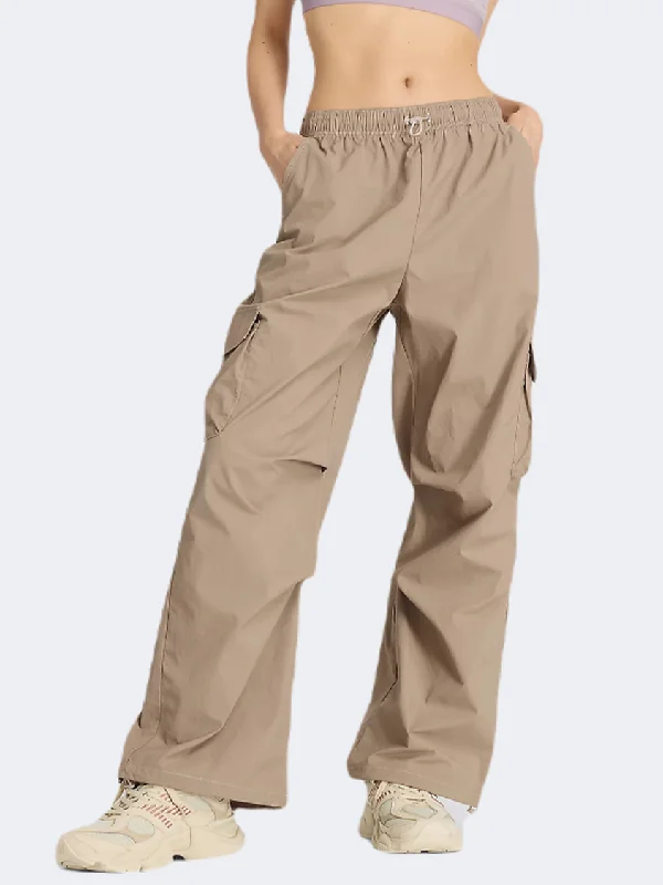 casual pants for women -casual women's tops -New Balance Seasonal Woven Women Lifestyle Pant Light Mushroom