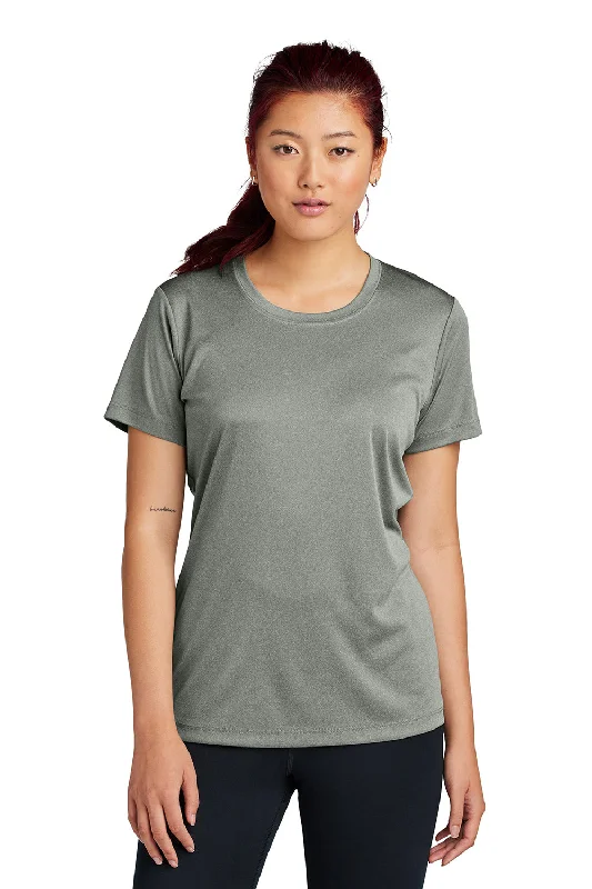 women's silk tops -Sport-Tek Womens Competitor Moisture Wicking Short Sleeve Crewneck T-Shirt - Concrete Grey