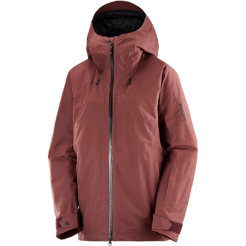 modern trench coats for women -stretchable tops for women -Salomon Womens Charger Gore-Tex 2L Jacket 2025