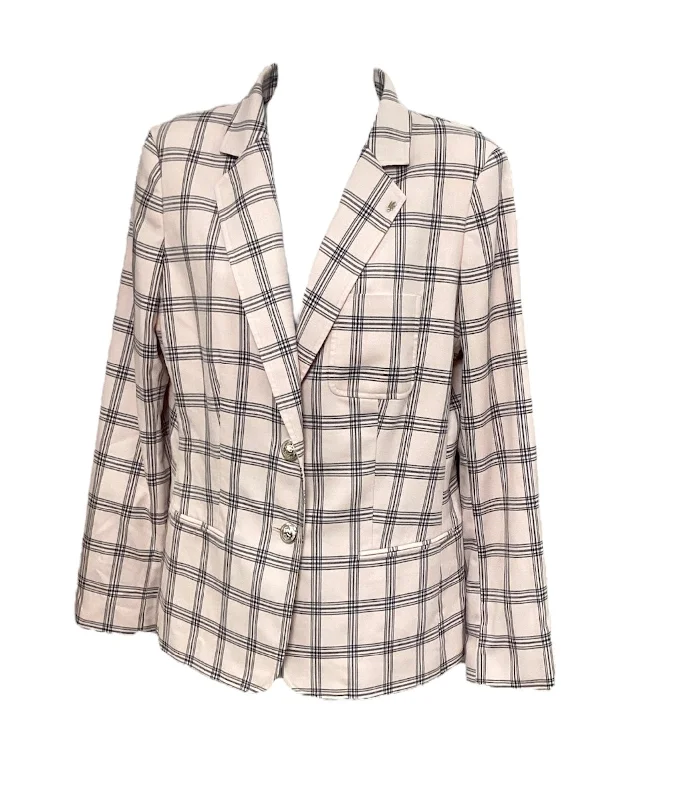 autumn jackets for women -women's ruffle tops -Tommy Hilfiger Women's Blazer Pink Navy 10