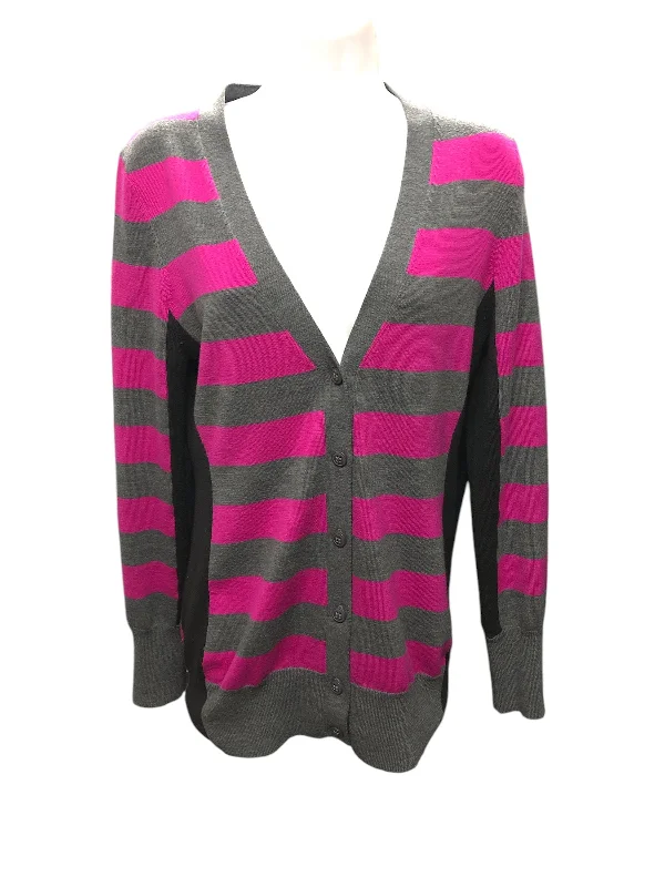 warm winter coats for women -stylish tops for ladies -Trina Turk Women's Wool Cardigan Pink M