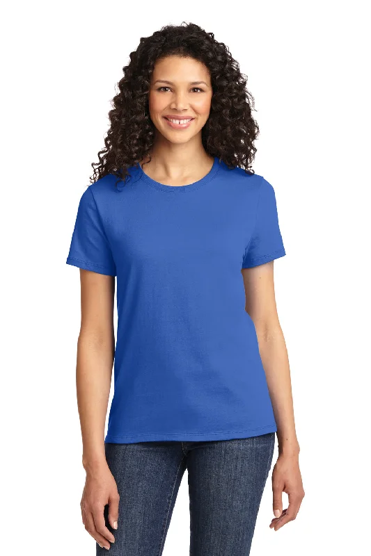 cute tops for women -Port & Company Womens Essential Short Sleeve Crewneck T-Shirt - Royal Blue