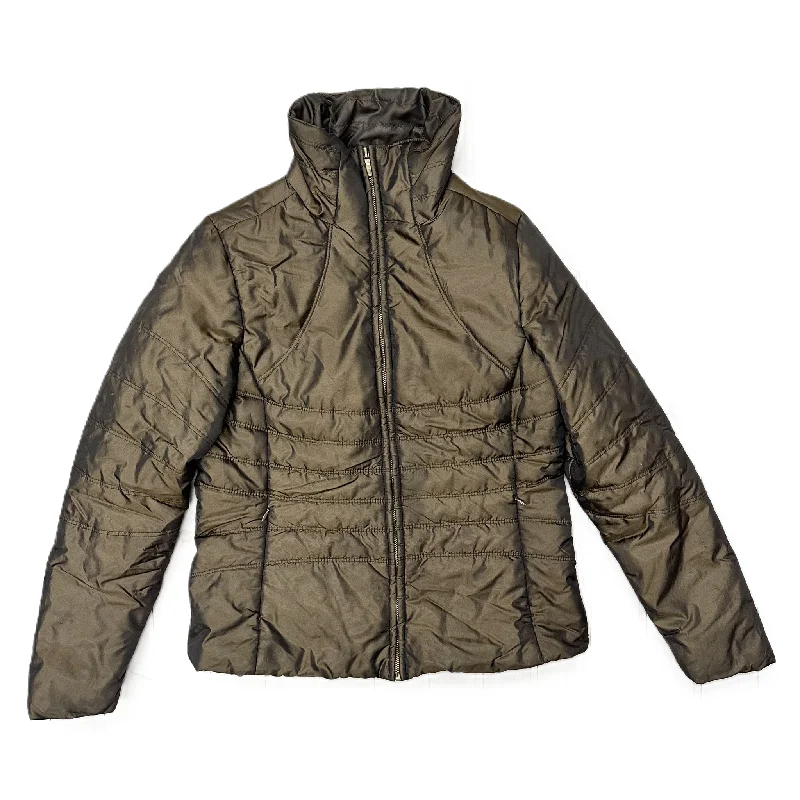 waterproof jackets for women -sleeveless tops for women -Coat Puffer & Quilted By Carole Little In Bronze, Size: S