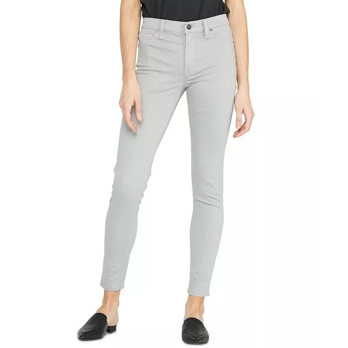 women's high waist pants -women's long sleeve blouse -Hudson Jeans Women's Nico Mid Rise Super Skinny Jeans Grey Size 30