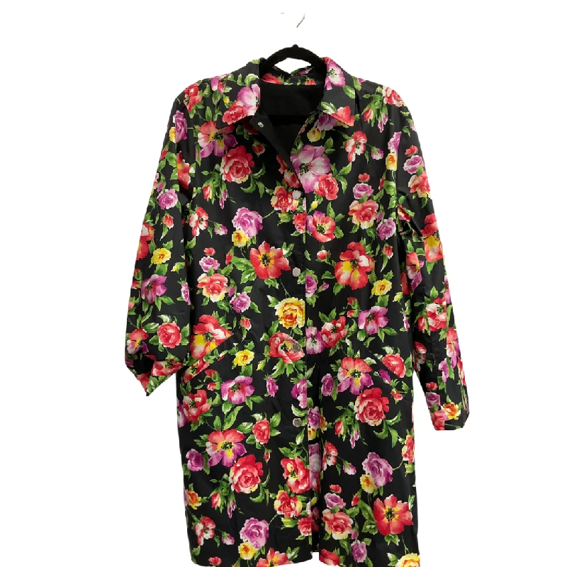 single-breasted coats for women -longline tops for women -Coat Other By Jones New York In Floral Print, Size: L