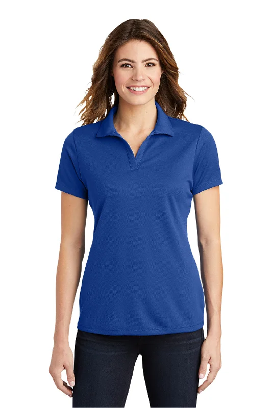 women's henley shirts -Sport-Tek Womens RacerMesh Moisture Wicking Short Sleeve Polo Shirt - True Royal Blue