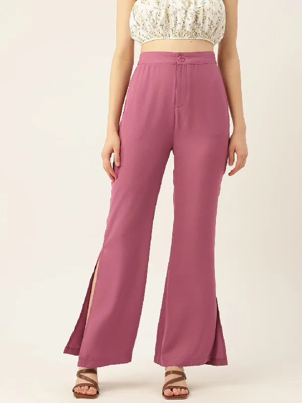 ladies' dress pants -women's party tops -Rue Collection Relaxed Loose Fit High-Rise Trousers