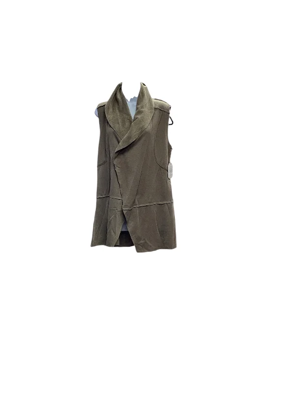 minimalist coats for women -women's pleated tops -NWT Altar'd State Jr Vest Olive M