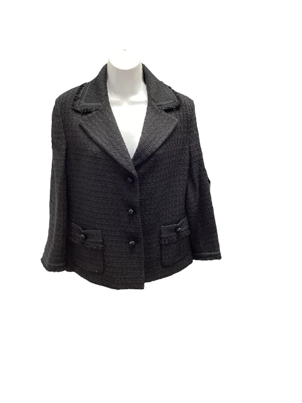 cropped jackets for women -business casual blouses for women -NWT Talbots Women's Blazer Black16