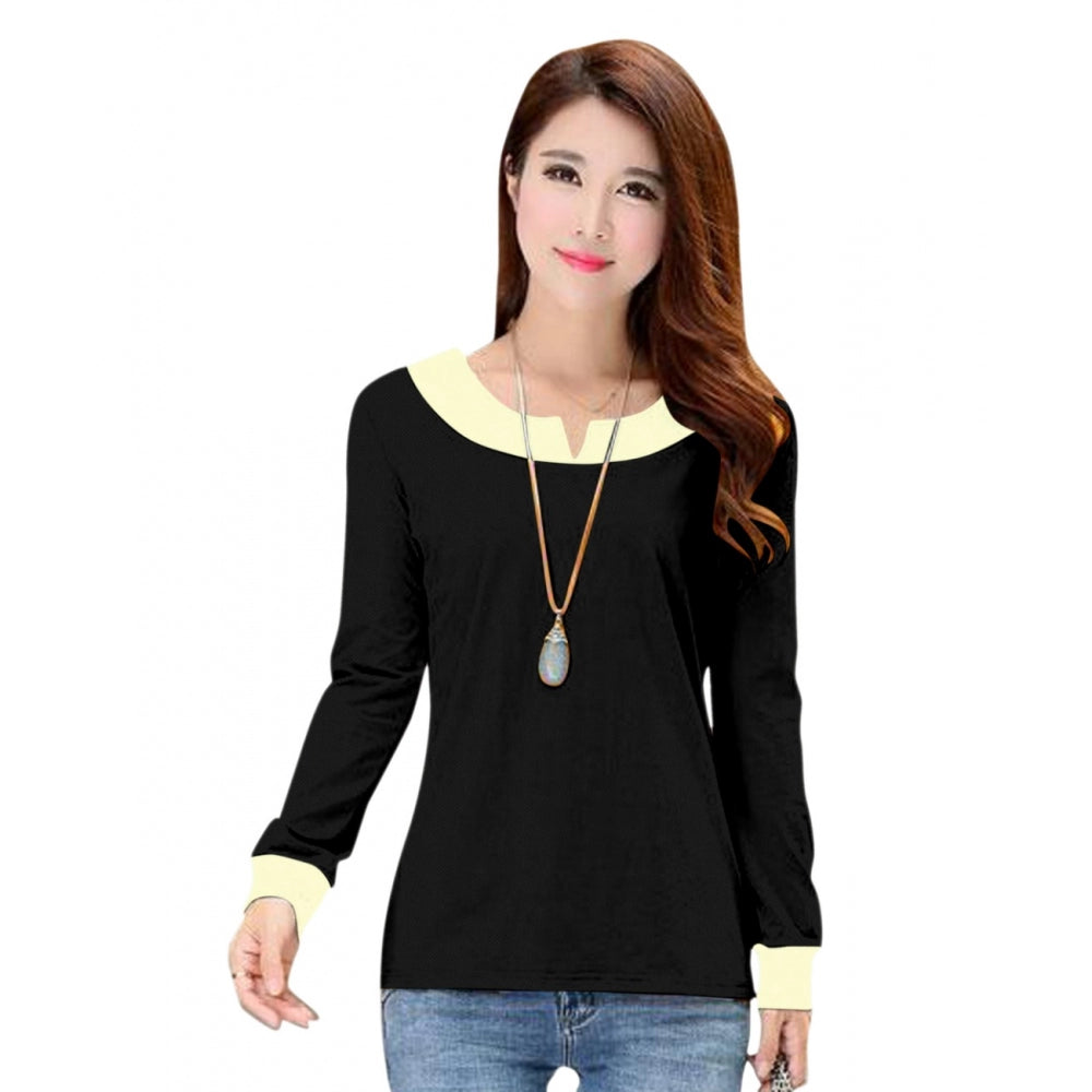 puff sleeve blouses for women -Generic Women's Western Wear Hosiery T Shirts (Black)