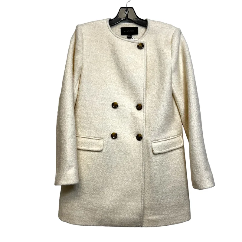 classic trench coats for women -sleeveless blouses for work -Coat Other By Ann Taylor In Ivory, Size: Xs