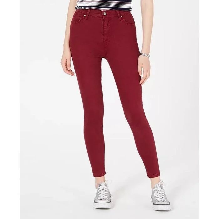 women's chino pants -lace-up tops for women -Celebrity Pink Junior's Skinny Jeans Red Size 7