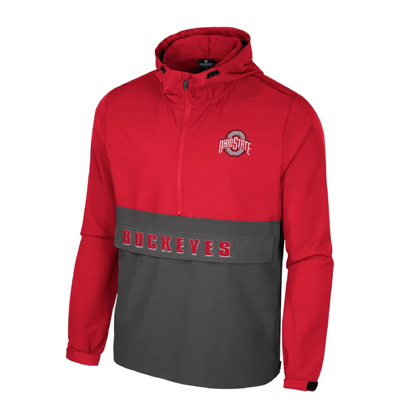 elegant capes for women -printed shirts for women -Ohio State Buckeyes Anorak 1/4 Zip Jacket