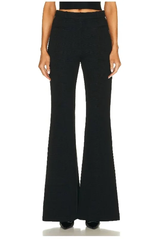 stylish joggers for women -women's wrap tops -Lyla Wide Leg Pants In Ebony