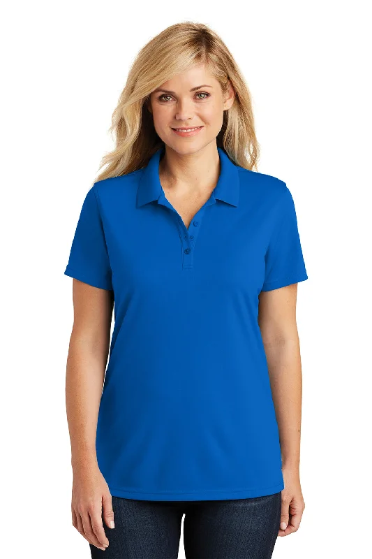 casual long sleeve shirts for women -Port Authority Womens Dry Zone Moisture Wicking Short Sleeve Polo Shirt - True Royal Blue