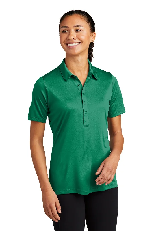 sleeveless summer tops for women -Sport-Tek Womens Moisture Wicking Short Sleeve Polo Shirt - Kelly Green