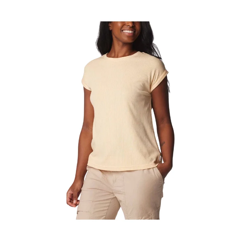 sleeveless tops for women -Columbia Women's Crystal Pine Tee - Sunkissed - ONLINE STORE CREDIT/EXCHANGE ONLY