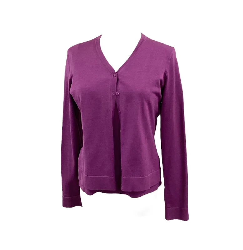 everyday coats for women -bell sleeve tops for women -Jones New York Women's Sweater Set Purple P/M