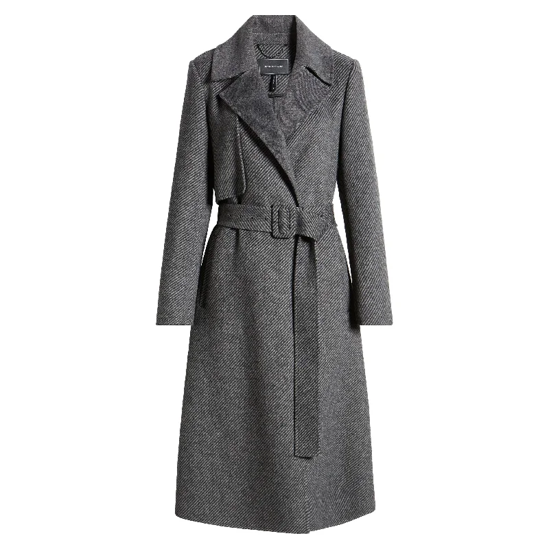 plus size coats for women -women's tunic tops -BCBGMAXAZRIA Women's Wool Trench Coat