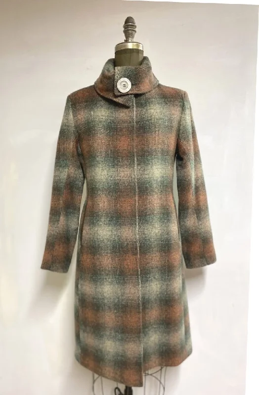 longline coats for women -short sleeve tops for women -Francesca Coat - Alpaca/Mohair/Wool