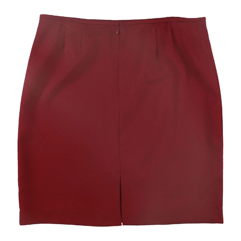 velvet coats for women -women's halter tops -Tahari Womens Solid Pencil Skirt, Red, 18