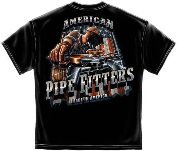 spring fashion tops for women -Pipefitter Trade T-Shirt #AW102