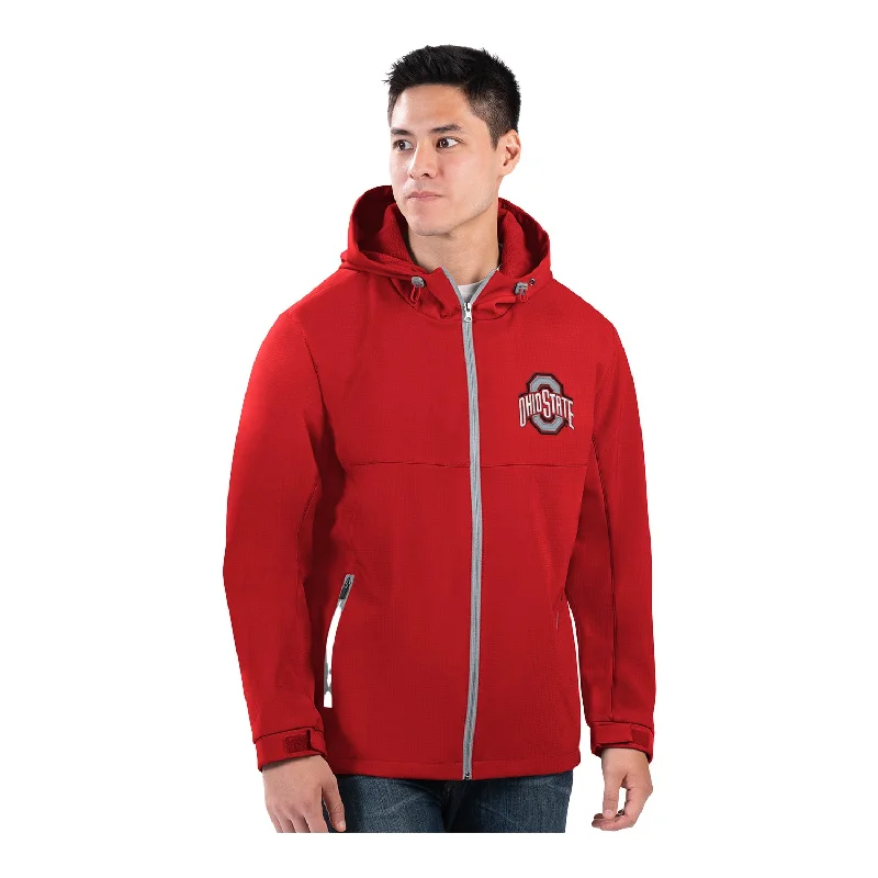 women's sherpa jackets -cotton tunics for women -Ohio State Buckeyes Hot Corner Soft Shell Scarlet Jacket