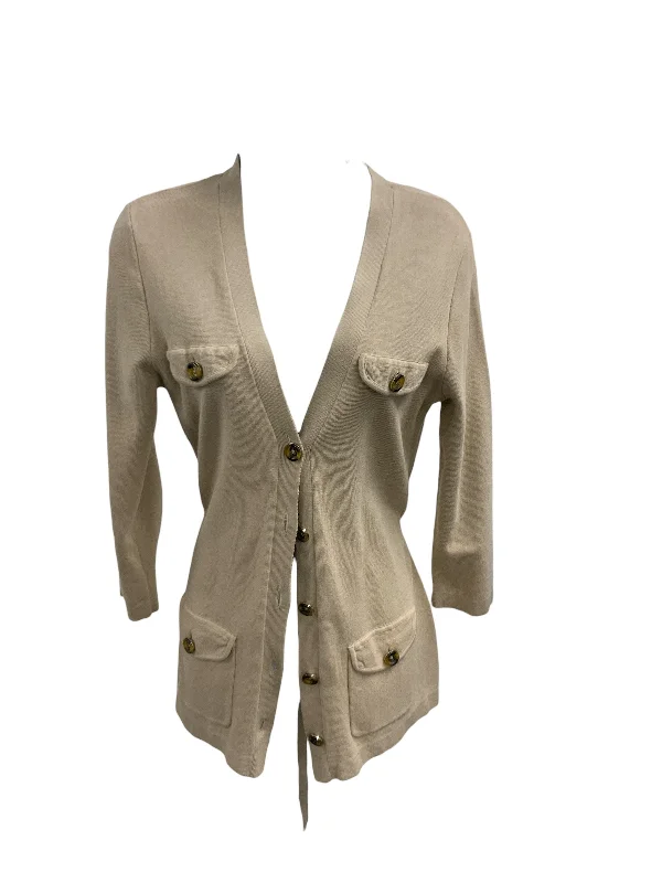 sporty jackets for women -lightweight summer tops for women -Jones New York Women's Cardigan Tan XS