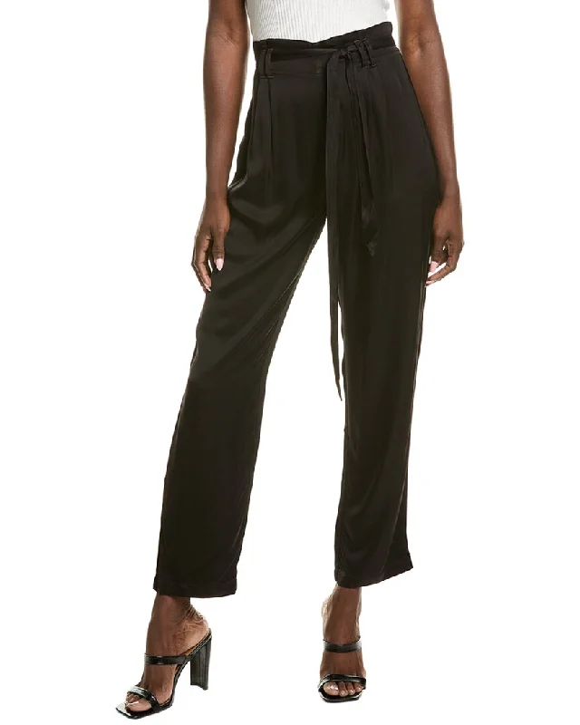 formal wide leg pants for women -women's workout tank tops -Bella Dahl Easy Pleated Trouser