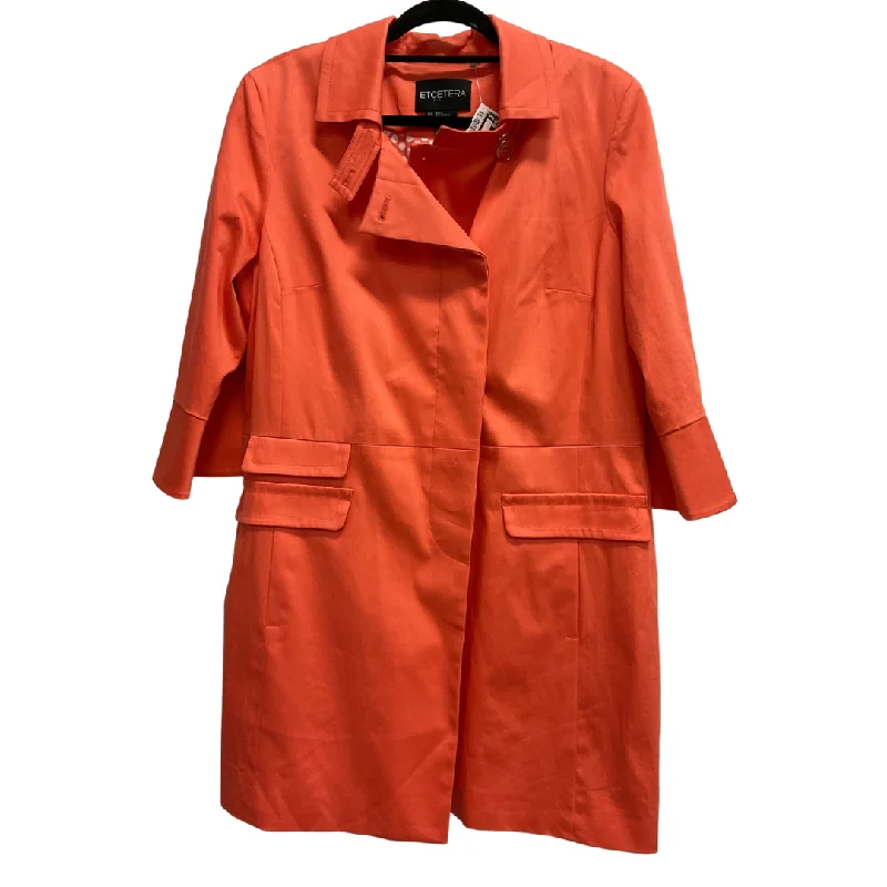 vintage-inspired jackets for women -peplum tops for women -Coat Other By Etcetra In Coral, Size: Xl