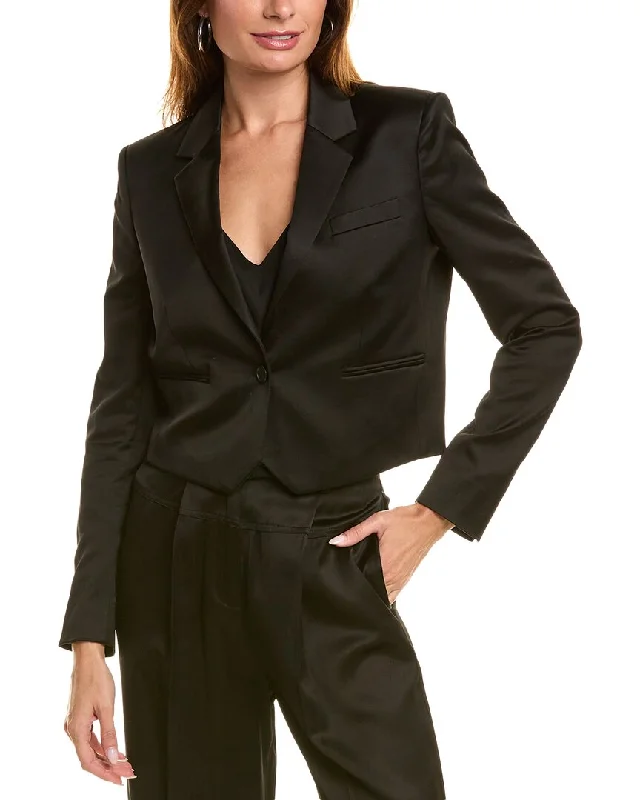 elegant office trousers for women -sporty tops for women -The Kooples Cropped Blazer