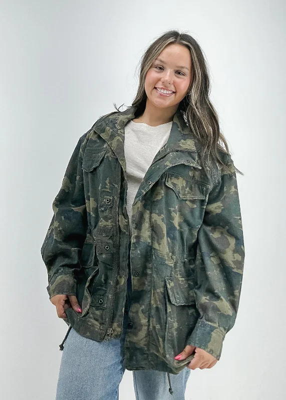 knitted jackets for women -soft knitted blouses for women -Free People Arya Utility Camo Jacket