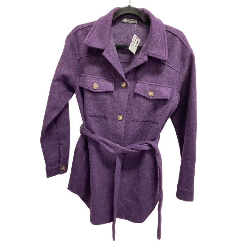 fur-lined parkas for women -autumn blouses for women -Coat Other By Clothes Mentor In Purple, Size: M