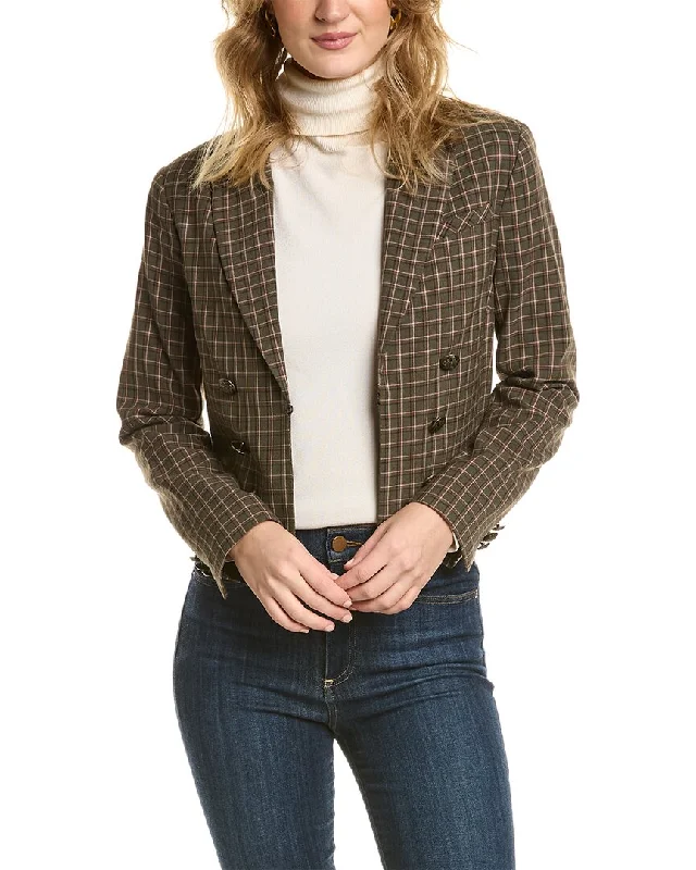 stylish outerwear for ladies -soft touch blouses for women -Vince Camuto Double-Breasted Blazer