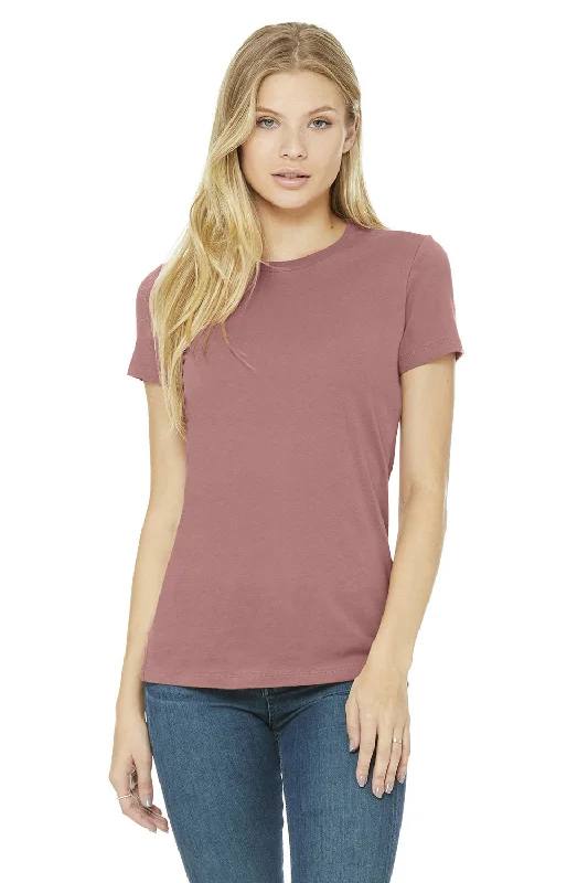 women's party tops -Bella + Canvas Womens The Favorite Short Sleeve Crewneck T-Shirt - Mauve