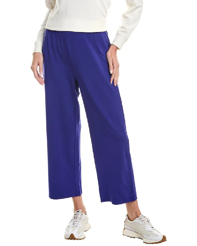 printed trousers for women -casual oversized tops for women -EILEEN FISHER Straight Cropped Pant