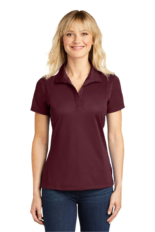 casual women's tops -Sport-Tek Womens Sport-Wick Moisture Wicking Short Sleeve Polo Shirt - Maroon