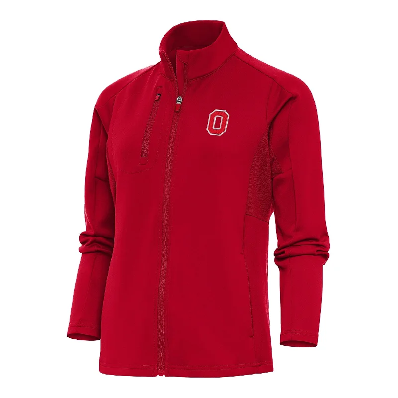 tailored coats for women -women's fitted tops -Ladies Ohio State Buckeyes Full Zip Generation Scarlet Jacket