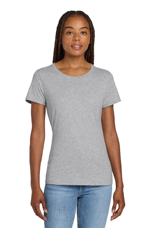 chiffon blouses for women -Hanes Womens Nano-T Short Sleeve Crewneck T-Shirt - Light Steel Grey