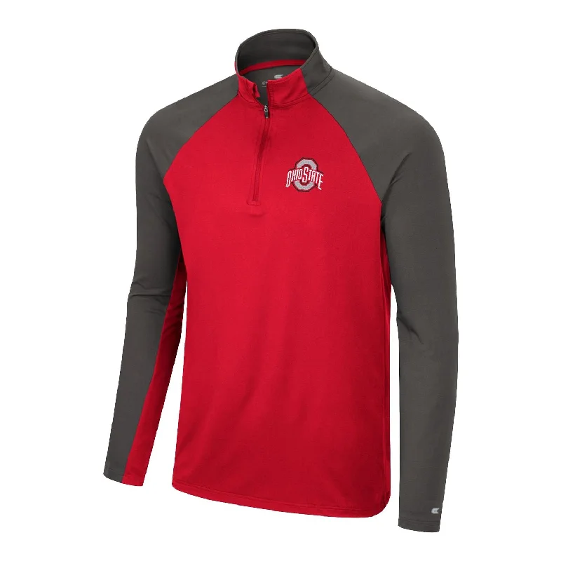 stylish outerwear for ladies -soft touch blouses for women -Ohio State Buckeyes Two Yutes Wind shirt 1/4 Zip Jacket