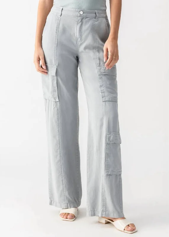 bell-bottom pants for women -sexy tops for women -Doheny Cargo Pants In Eucalyptus