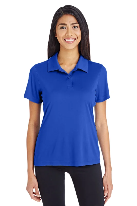 stretchable tops for women -Team 365 Womens Zone Performance Moisture Wicking Short Sleeve Polo Shirt - Royal Blue