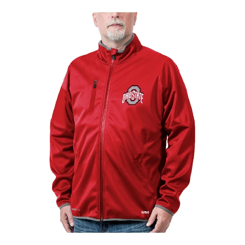 women's biker jackets -puff sleeve blouses for women -Ohio State Buckeyes Softshell Full-Zip Jacket